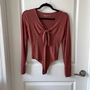 Abercrombie Salmon Long-sleeve Bodysuit